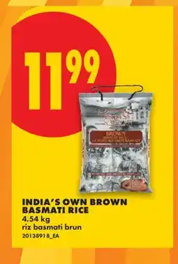 No Frills INDIA'S OWN BROWN BASMATI RICE offer