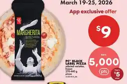 No Frills PC BLACK LABEL PIZZA offer