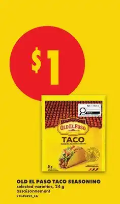 No Frills OLD EL PASO TACO SEASONING offer
