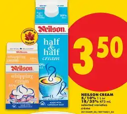 No Frills NEILSON CREAM 5/10%, 1 L OR 18/35%, 473 ML offer