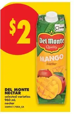 No Frills DEL MONTE NECTAR offer