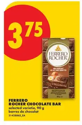 No Frills FERRERO ROCHER CHOCOLATE BAR offer