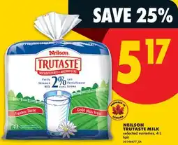 No Frills NEILSON TRUTASTE MILK offer