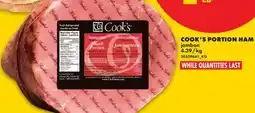 No Frills COOK'S PORTION HAM offer