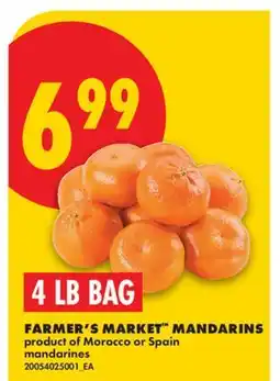 No Frills FARMER'S MARKET MANDARINS, 4 LB BAG offer