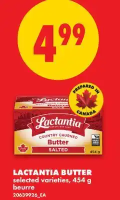 No Frills LACTANTIA BUTTER offer