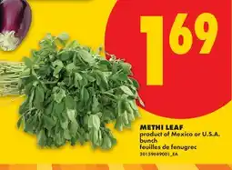 No Frills METHI LEAF offer