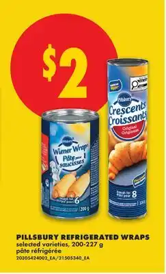 No Frills PILLSBURY REFRIGERATED WRAPS offer