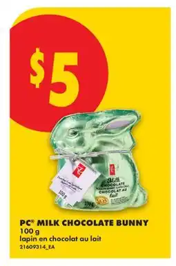 No Frills PC MILK CHOCOLATE BUNNY offer