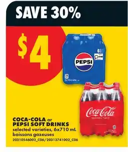 No Frills COCA-COLA OR PEPSI SOFT DRINKS offer