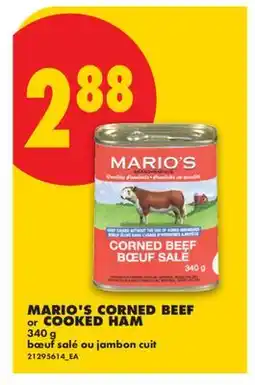 No Frills MARIO'S CORNED BEEF or COOKED HAM offer