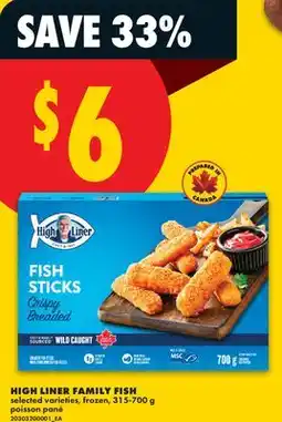 No Frills HIGH LINER FAMILY FISH offer