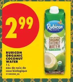 No Frills RUBICON ORGANIC COCONUT WATER offer