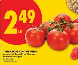 No Frills TOMATOES ON THE VINE offer