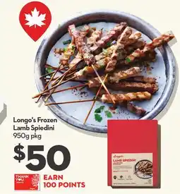Longo's Frozen Lamb Spiedini offer