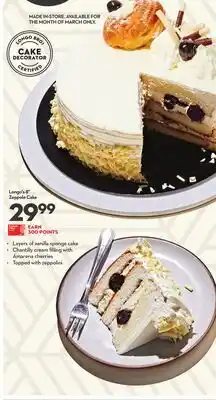 Longo's Longo's 8 Zeppole Cake offer