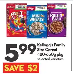 Longo's Family Size Cereal offer