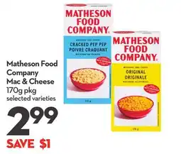 Longo's Matheson Food Company Mac & Cheese offer