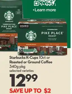 Longo's K-Cups 10ct or Roasted or Ground Coffee 340g pkg offer