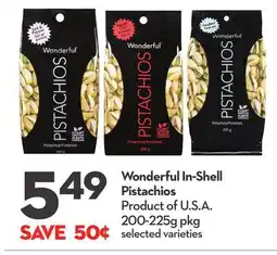 Longo's Wonderful In-Shell Pistachios offer