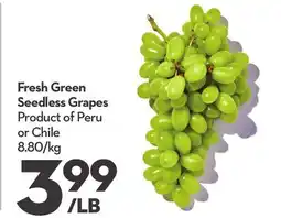 Longo's Fresh Green Seedless Grapes offer