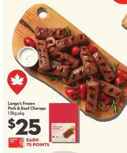 Longo's Frozen Pork & Beef Chevaps offer