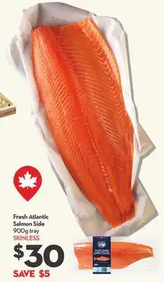 Longo's Fresh Atlantic Salmon Side offer