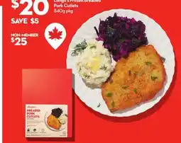 Longo's Frozen Breaded Pork Cutlets offer