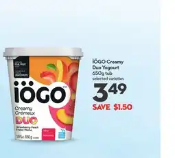 Longo's Creamy Duo Yogourt offer