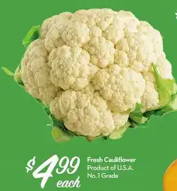 Longo's Fresh Cauliflower offer