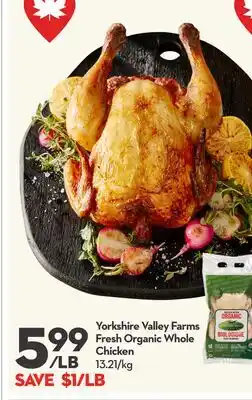 Longo's Fresh Organic Whole Chicken offer