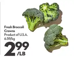 Longo's Fresh Broccoli Crowns offer