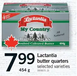 Fortinos LACTANTIA BUTTER QUARTERS offer