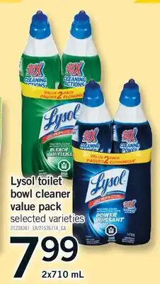 Fortinos LYSOL TOILET BOWL CLEANER VALUE PACK offer