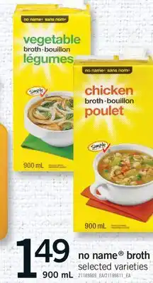 Fortinos NO NAME BROTH offer