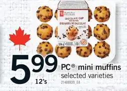 Fortinos PC MINI MUFFINS, 12's offer
