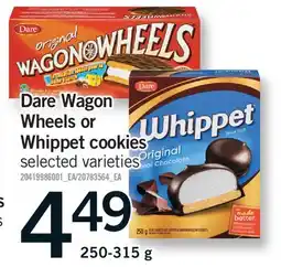Fortinos DARE WAGON WHEELS OR WHIPPET COOKIES offer