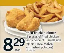 Fortinos FRIED CHICKEN DINNER offer