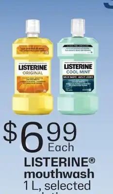 Fortinos LISTERINE MOUTHWASH offer