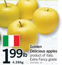 Fortinos GOLDEN DELICIOUS APPLES offer