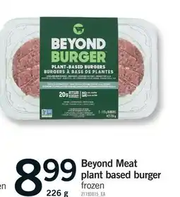 Fortinos BEYOND MEAT PLANT BASED BURGER offer