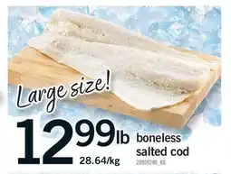 Fortinos BONELESS SALTED COD offer