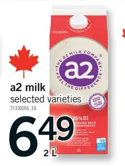 Fortinos A2 MILK offer