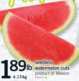 Fortinos SEEDLESS WATERMELON CUTS offer