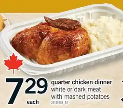 Fortinos QUARTER CHICKEN DINNER offer