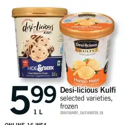 Fortinos DESI-LICIOUS KULFI offer