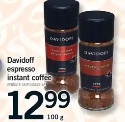 Fortinos DAVIDOFF ESPRESSO INSTANT COFFEE offer