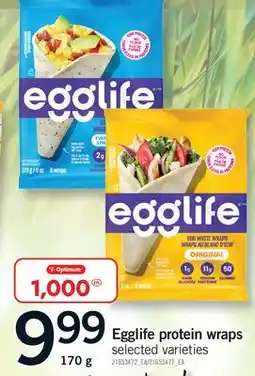 Fortinos EGGLIFE PROTEIN WRAPS offer
