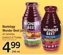Fortinos BEETOLOGY WONDER BEET JUICE offer