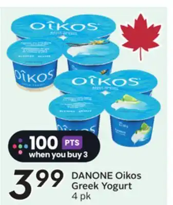Sobeys Oikos Greek Yogurt offer